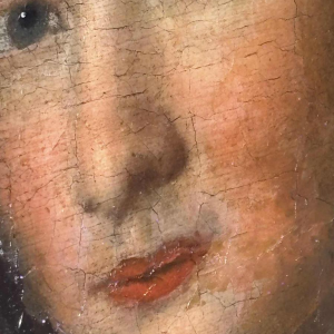 Portrait of a woman adorned with jewels, probable German school, 18th century