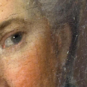 Portrait of a woman adorned with jewels, probable German school, 18th century