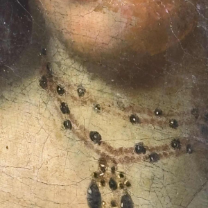 Portrait of a woman adorned with jewels, probable German school, 18th century