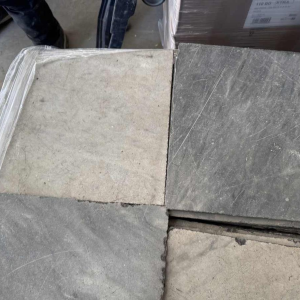 Checkerboard floor tiles, white Carrara marble and 'Blue of Turquin', 18th century