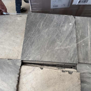 Checkerboard floor tiles, white Carrara marble and 'Blue of Turquin', 18th century