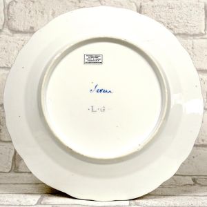 Sèvres factory, soft porcelain plate, late 18th century - Revolutionary