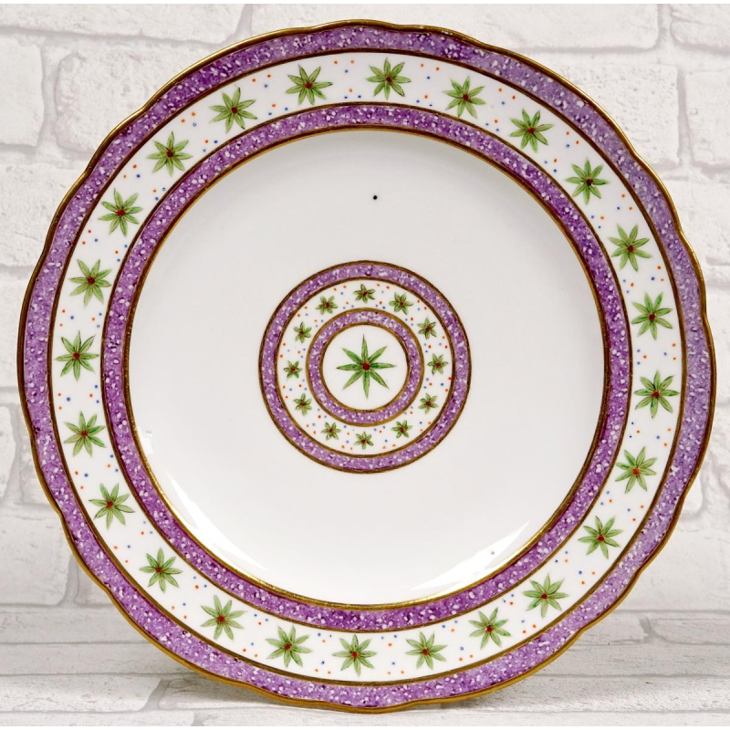 Sèvres factory, soft porcelain plate, late 18th century - Revolutionary