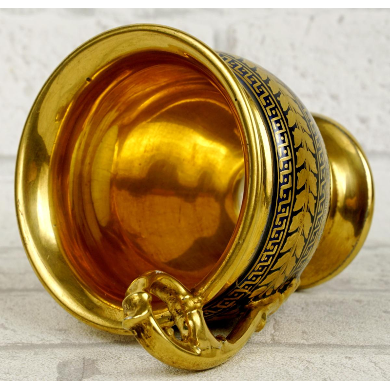 Porcelaine de Paris - Manufacture de Darte (attribuée à) tasse et soucoupe, début XIXe s