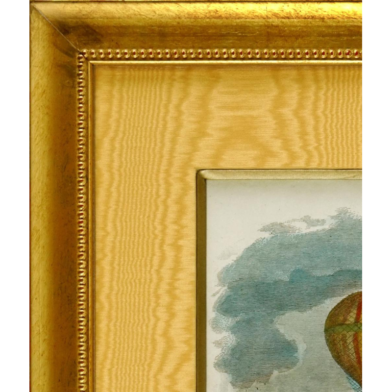 Engraving "balloon" (hot air balloon) - 1st half of the 19th century