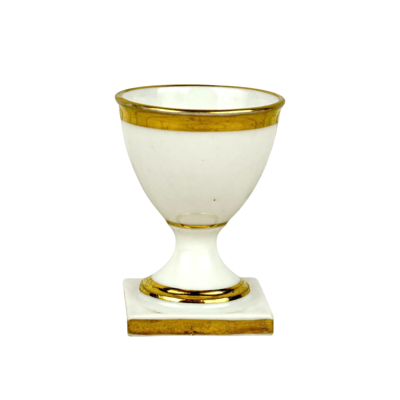 Porcelaine de Paris - Manufacture de Schoelcher, coquetier, début XIXe