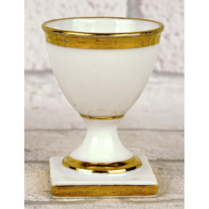 Paris porcelain - Schoelcher factory, egg cup, early 19th century