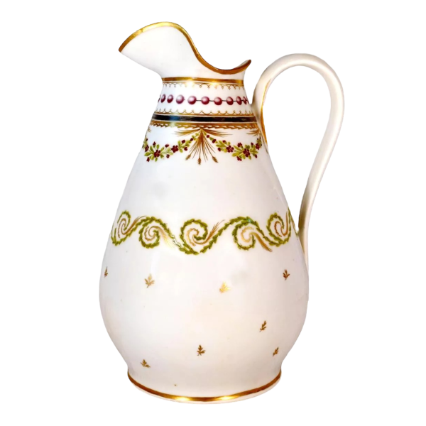 Porcelaine de Paris, broc à eau Louis XVI, XVIIIe s