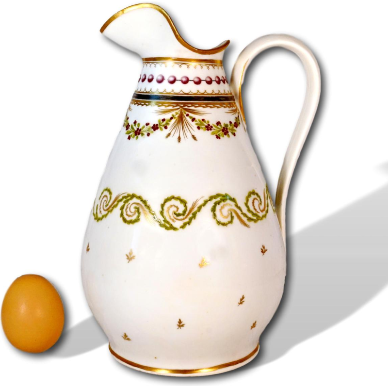 Porcelaine de Paris, broc à eau Louis XVI, XVIIIe s