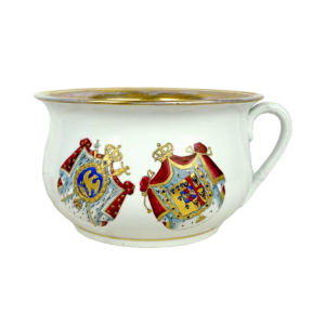 Porseleinen toilet met het wapen van Napoleon 1e en Marie-Louise, 19e eeuw