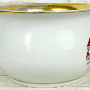Pot d'aisance aux armes de Napoleon 1er et Marie-Louise en porcelaine, XIXe s
