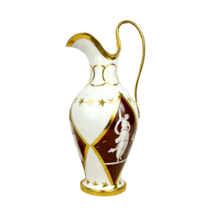 Porcelaine de Paris, broc à eau, époque Empire, XIXe s