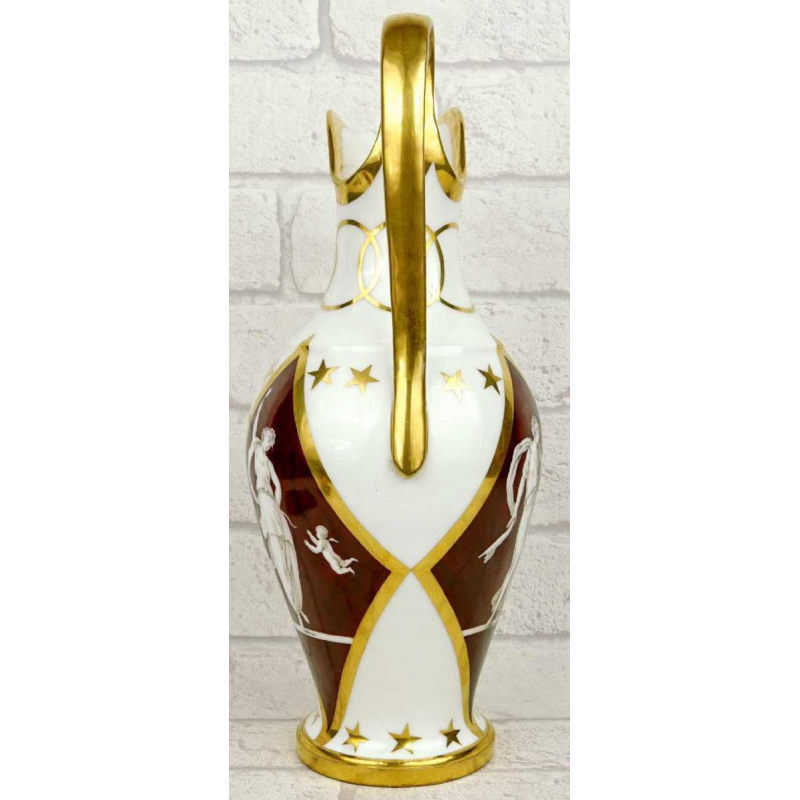 Porcelaine de Paris, broc à eau, époque Empire, XIXe s