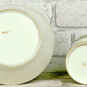 Paris porcelain (Manufacture de Nast) cup and saucer, 18th c