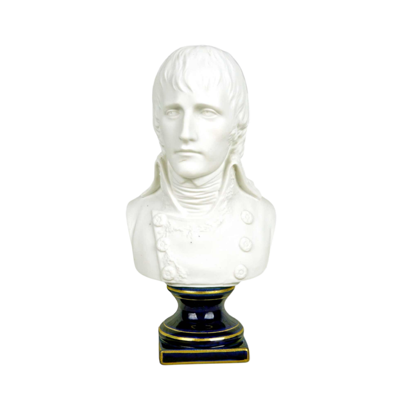 Buste du Général Bonaparte en biscuit de porcelaine, XIXe s