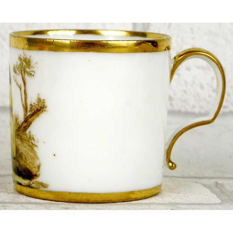 Paris porcelain, litron cup and saucer, late 18th century