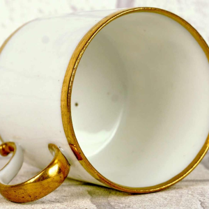 Paris porcelain, litron cup and saucer, late 18th century