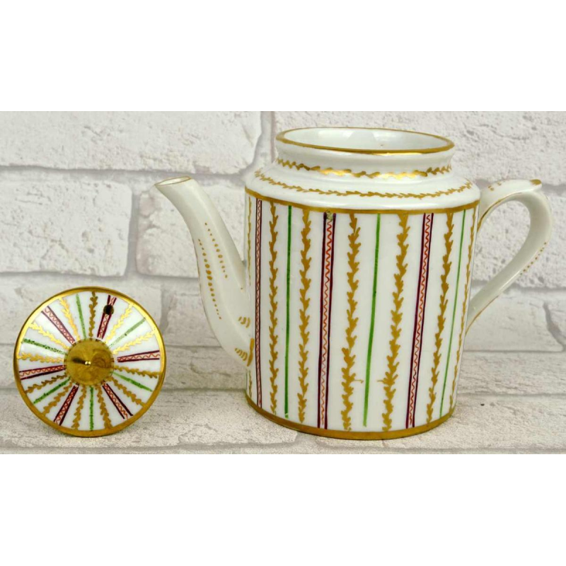 Porcelaine de Bordeaux - Atelier des Verneuilh, théière cafetière, XVIIIe s