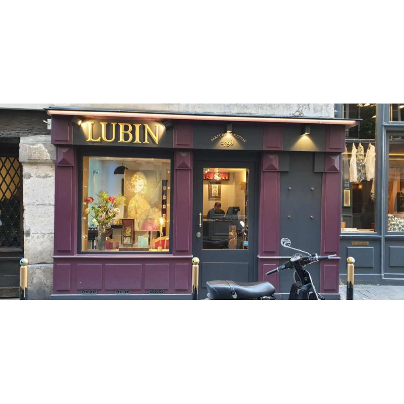 Porcelaine de Paris (ou Limoges) pour Lubin parfumeur à Paris, mortier à fard, XIXe s