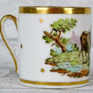 Porcelaine de Paris - manufacture de Nast, tasse et sa Soucoupe, XVIIIe s