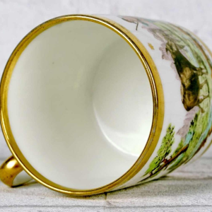 Porcelaine de Paris - Manufacture de Nast, cup and saucer, 18th century