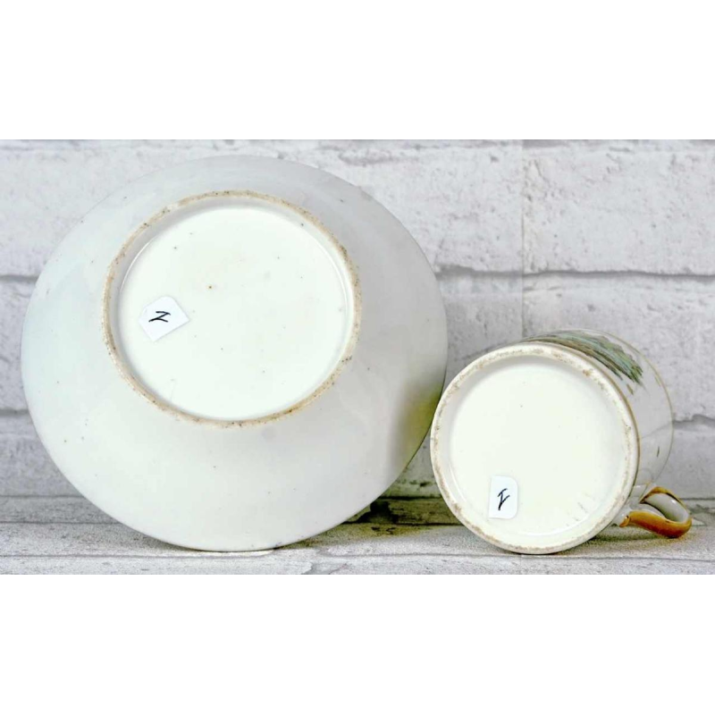 Porcelaine de Paris - manufacture de Nast, tasse et sa Soucoupe, XVIIIe s