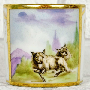 Porcelaine de Paris - Manufacture de Locre, cup and saucer, early 19th c