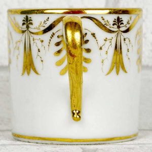 Porcelaine de Paris - Manufacture de Locre, kop en schotel, vroeg 19e eeuw