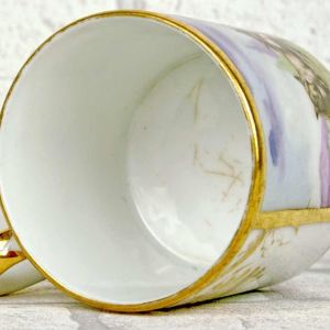 Porcelaine de Paris - Manufacture de Locre, tasse et sa soucoupe, début XIXe s