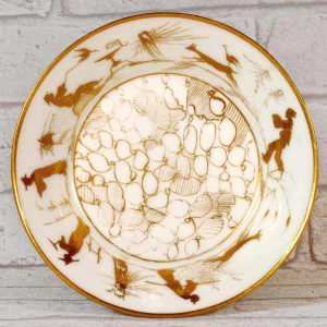 Porcelaine de Paris, tasse "litron" et sa soucoupe Louis XVI, XVIIIe s