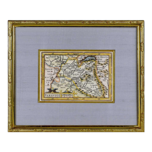 Jodocus Hondius uitgever, kaart van Savoie Sabaudia gravure, Frankrijk begin 17e eeuw