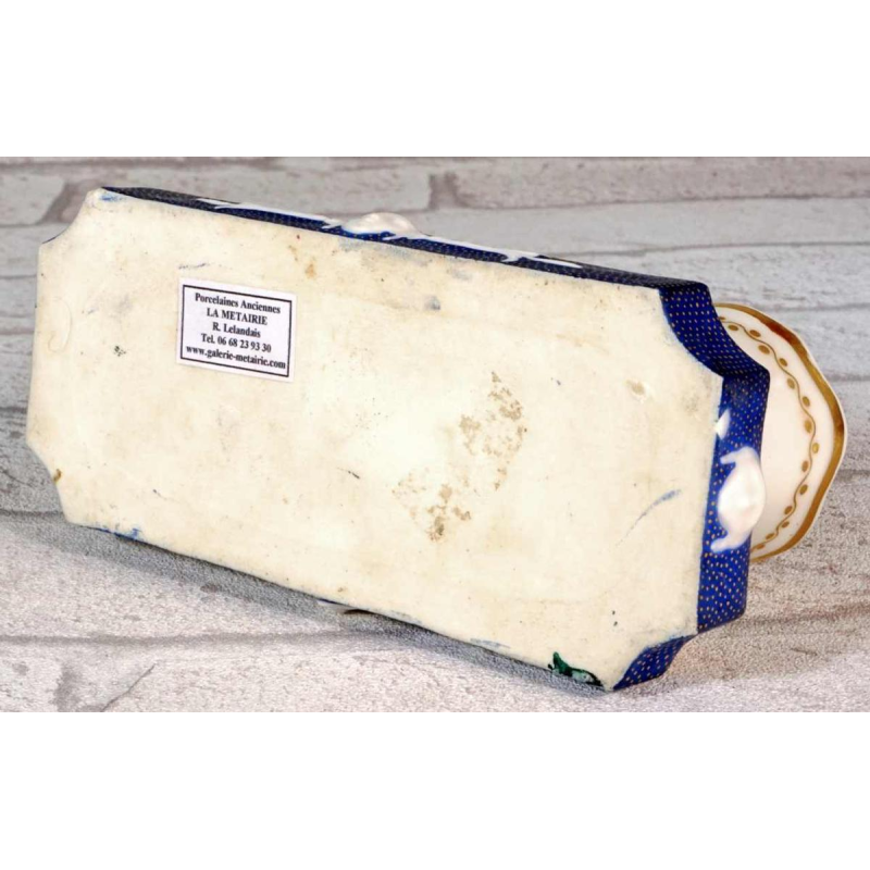 Porcelaine de Paris, rare encrier d'époque Empire, XIXe s