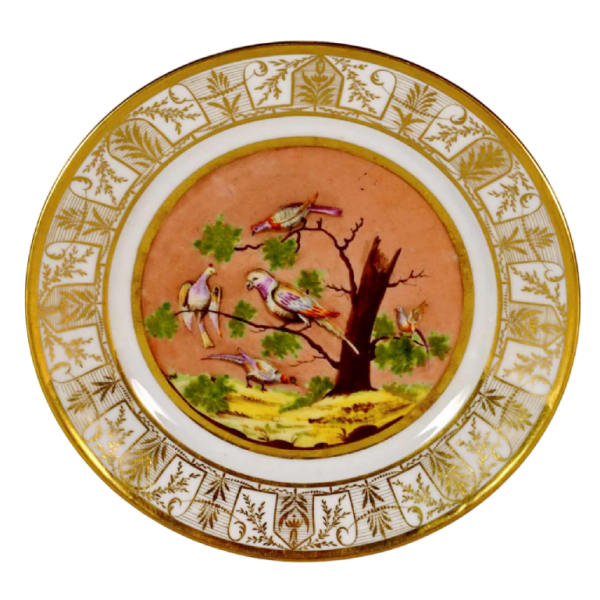 Porcelaine de Paris - Atelier de Levasseur, plate, early 19th c