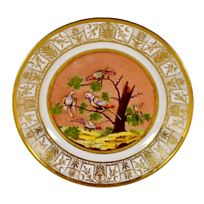 Porcelaine de Paris - Atelier de Levasseur, plate, early 19th c