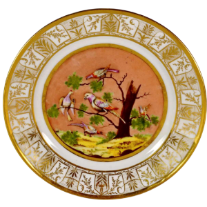 Porcelaine de Paris - Atelier de Levasseur, assiette, début XIXe s