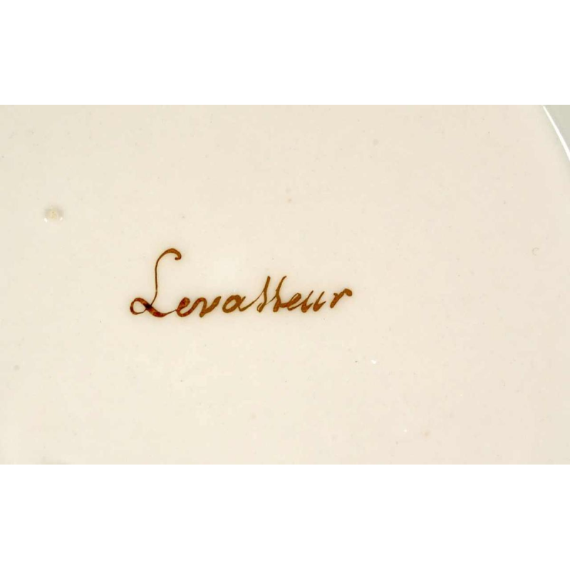 Porcelaine de Paris - Atelier de Levasseur, assiette, début XIXe s