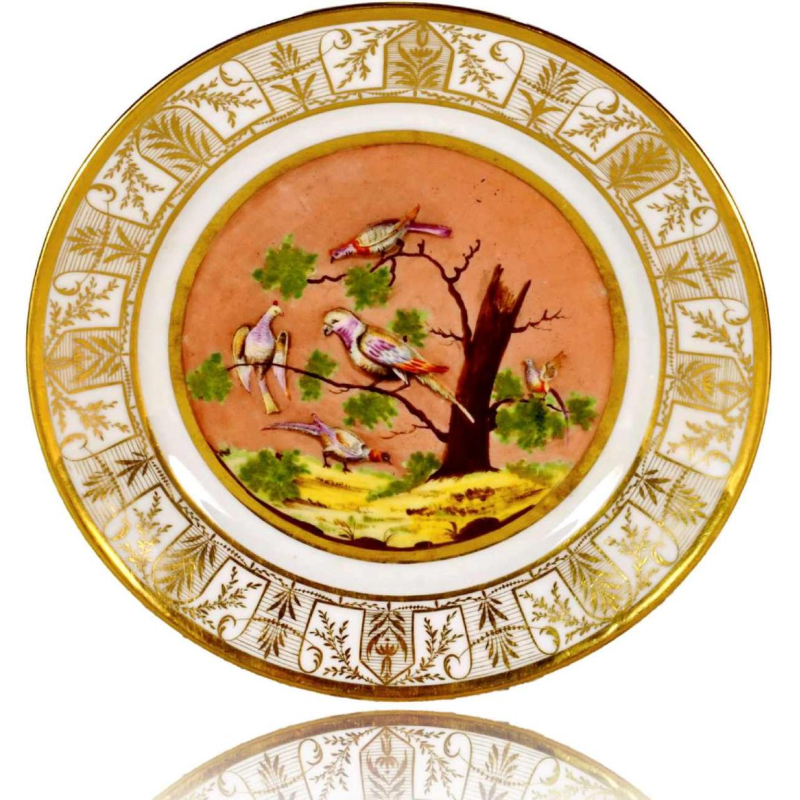Porcelaine de Paris - Atelier de Levasseur, assiette, début XIXe s