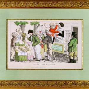 Engraving - Allez voir Baubèche - Spectacle du monde en miniature - Empire period