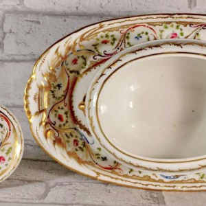 Porcelaine de Paris - Manufacture du Duc d'Angoulême, bedekt suikerpotje, 18e eeuw