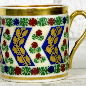 Porcelaine de Paris, tasse et soucoupe - début XIXe s