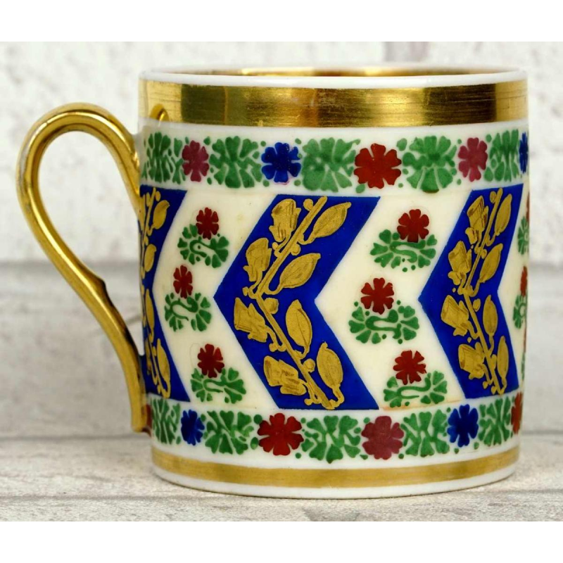 Paris porcelain, cup and saucer - early 19th century