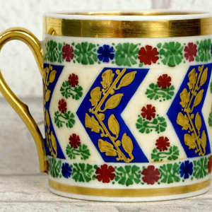 Paris porcelain, cup and saucer - early 19th century