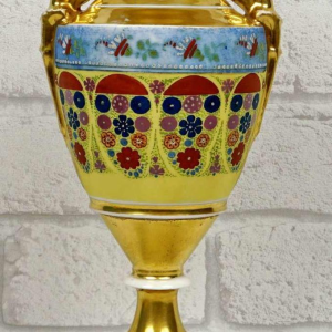 Paris porcelain, baluster vase on pedestal, early 19th century