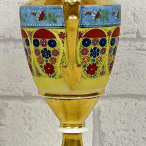 Paris porcelain, baluster vase on pedestal, early 19th century