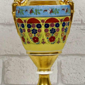 Paris porcelain, baluster vase on pedestal, early 19th century