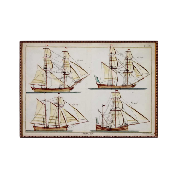 Engraving BENARD Robert - Grande Marine - Ships / Vessels (boats) - 18th century