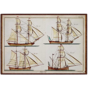 Gravure BENARD Robert - Grande Marine - Schepen / Vaartuigen (boten) - 18e eeuw