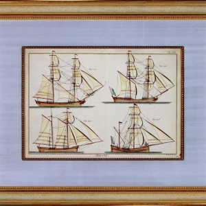 Gravure BENARD Robert - Grande Marine - Schepen / Vaartuigen (boten) - 18e eeuw