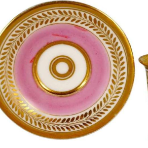 Porcelaine de Paris, petite tasse et soucoupe, début XIXe s