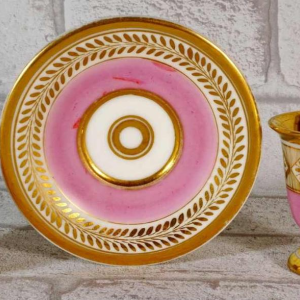 Porcelaine de Paris, petite tasse et soucoupe, début XIXe s